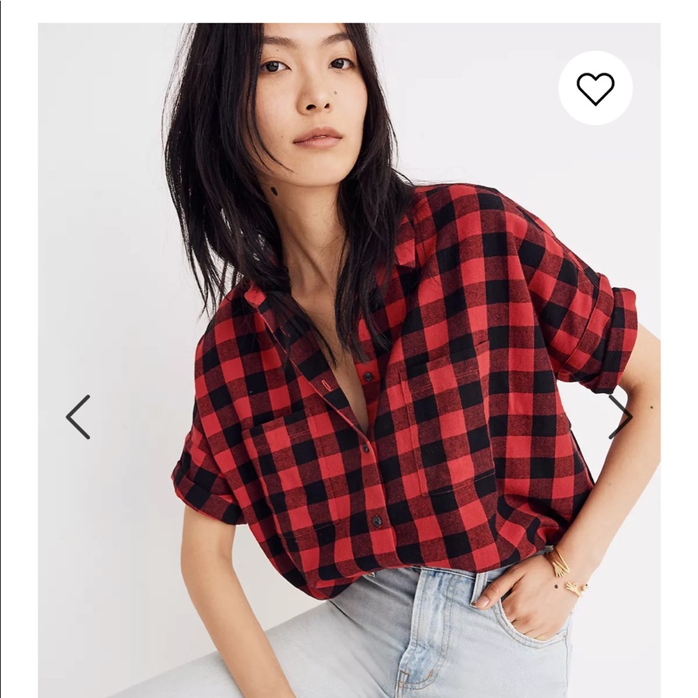Madewell flannel courier shirt in Buffalo check